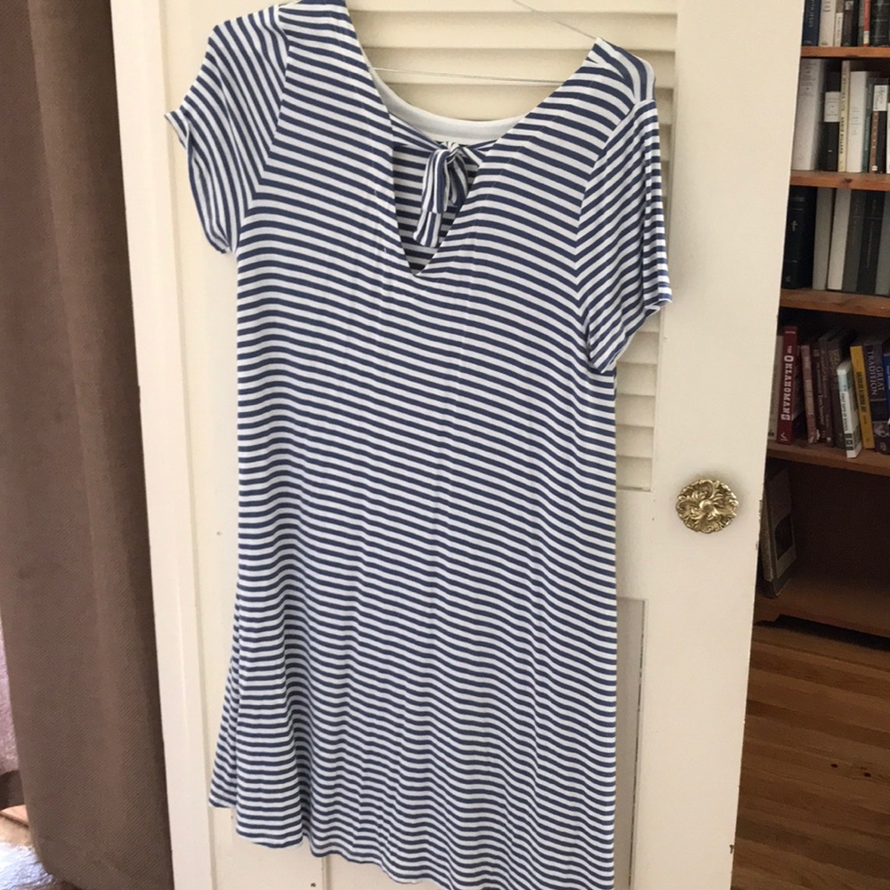Striped maternity Dress